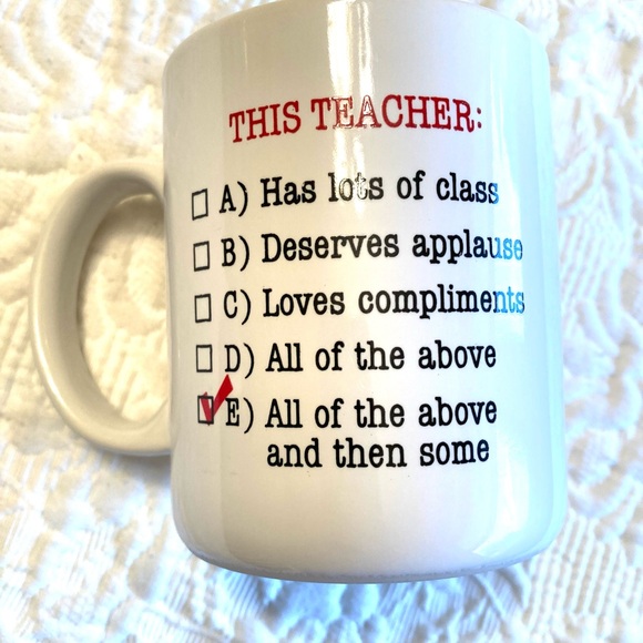 🎉Host Pick!🎉 Hallmark Teacher Mug - Picture 6 of 7